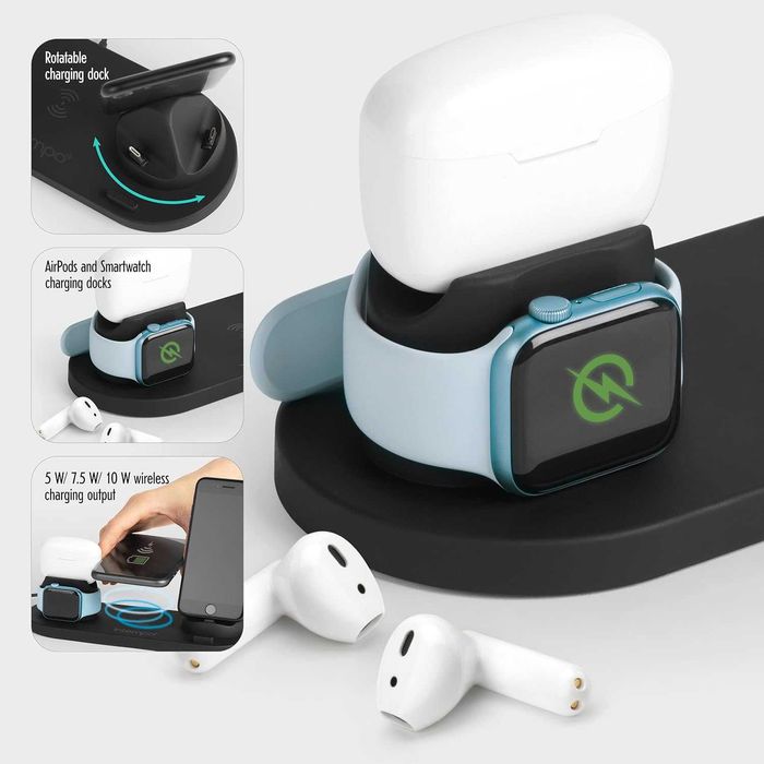 Бездротова док-станція для швидкого заряджання 4-в-1 intempo Німеччина