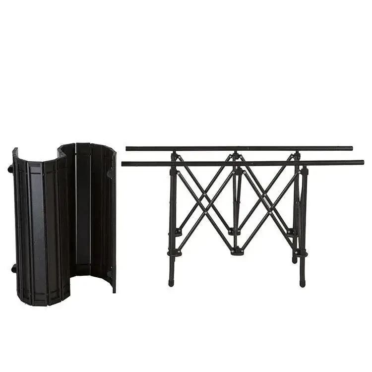 Стіл прямокутний складний для пікніку 95x57x50 см в чохлі, чорний