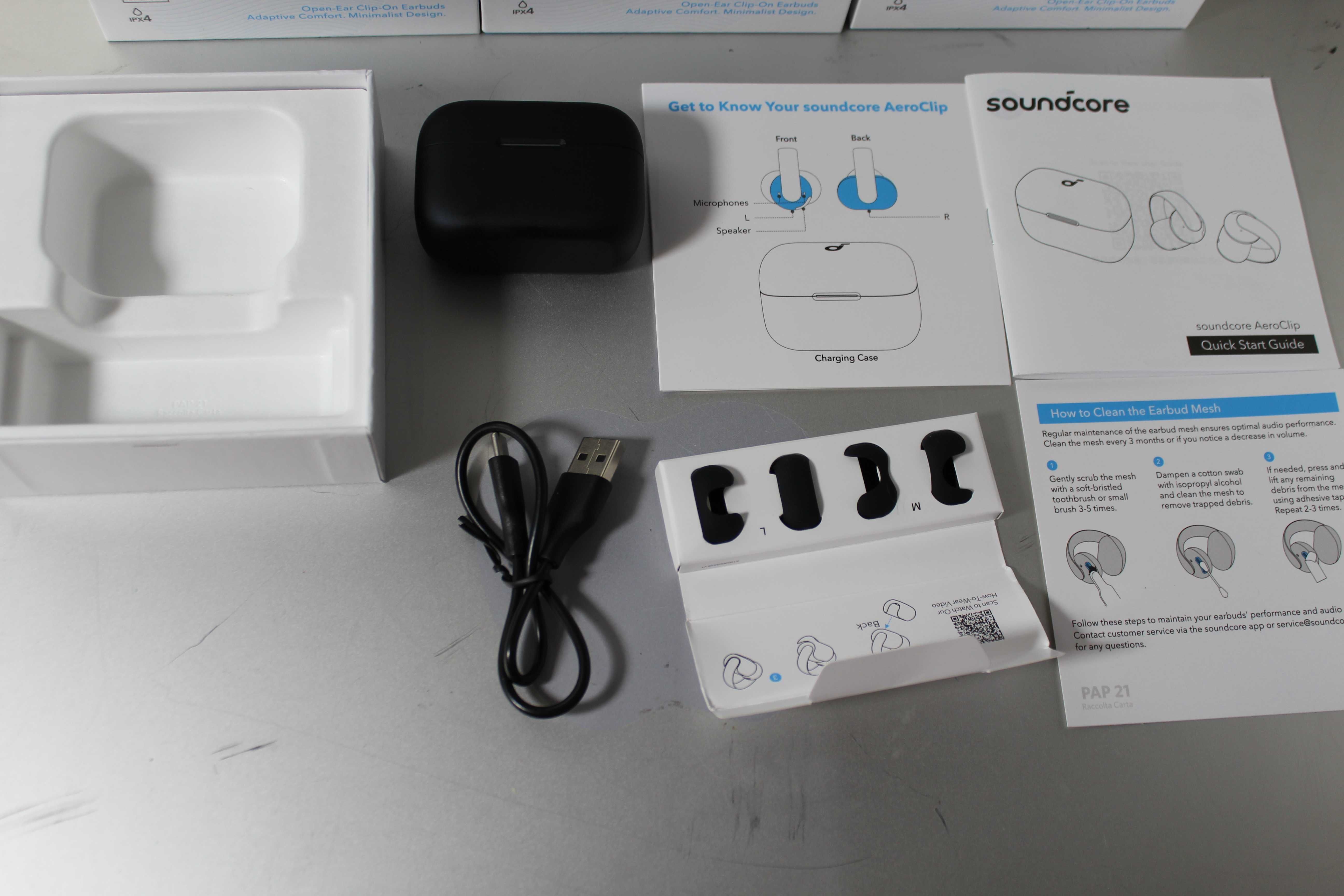 Навушники вкладиші бездротові TWS Anker SoundСore AeroClip Black