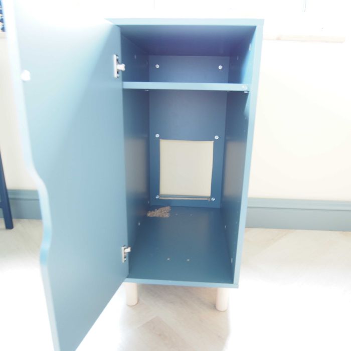 szafka Alex Ikea szaroturkusowa 36 x 58 cm x 70 cm i 4 nogi EKET Ikea