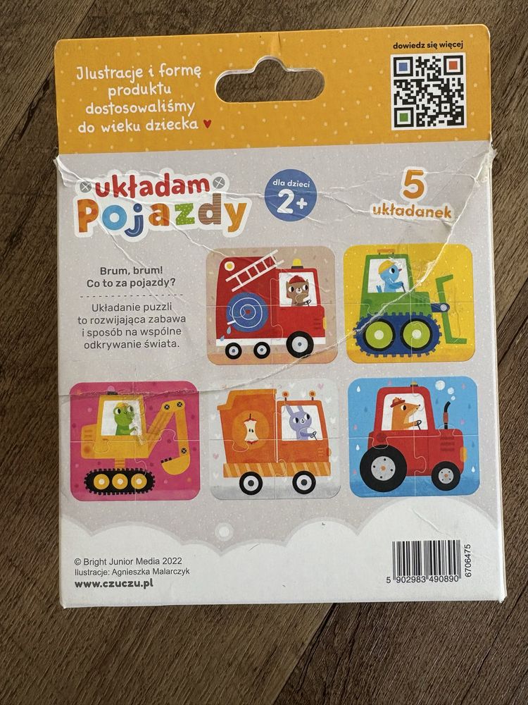 Puzzle CzuCzu Ukladam pojazdy 2+