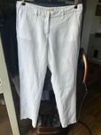 Białe spodnie pure linen r. 38+ Christian Berg