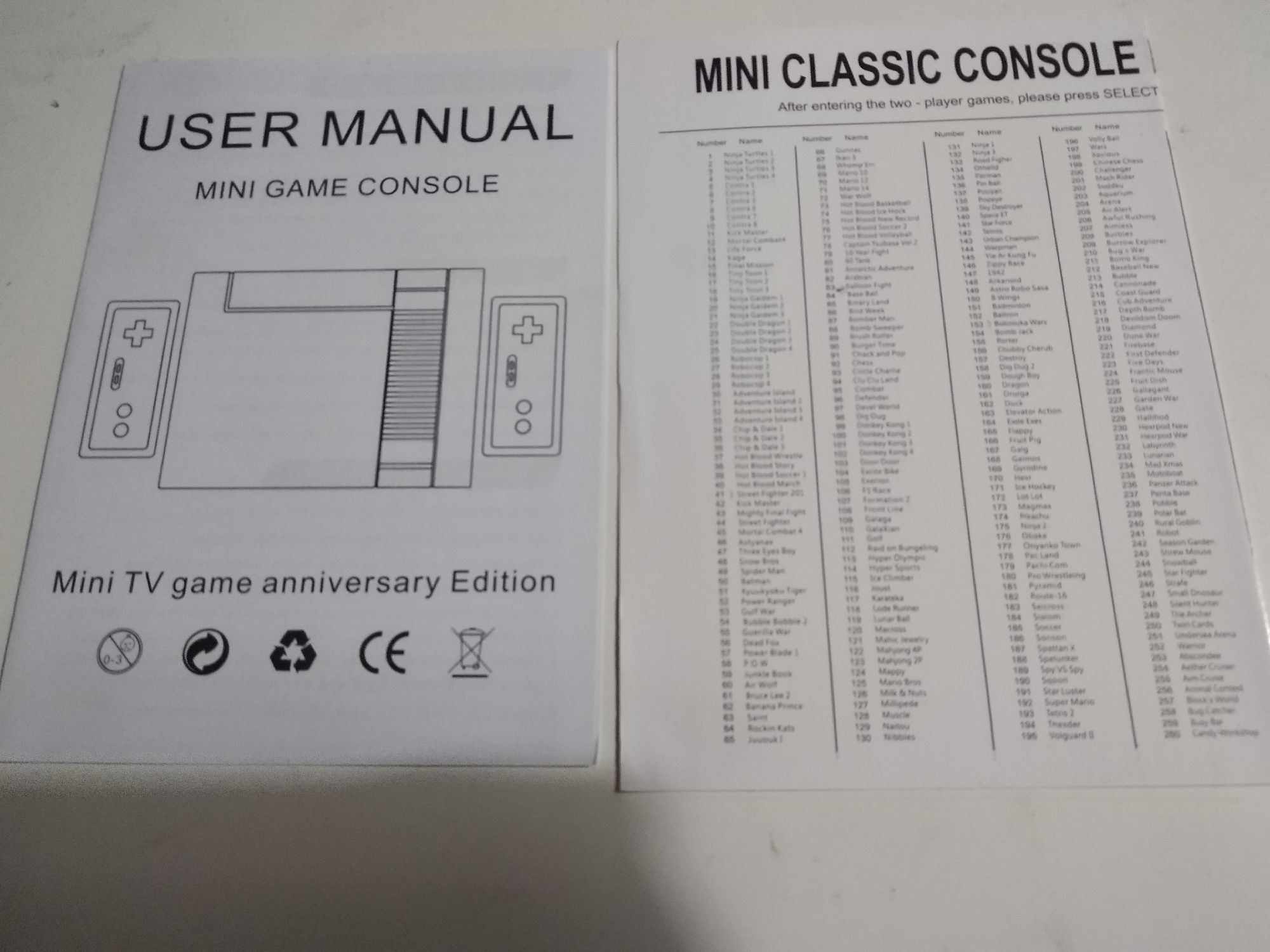 Nova Consola mini nes 500 jogos classicos com 2 comandos nova