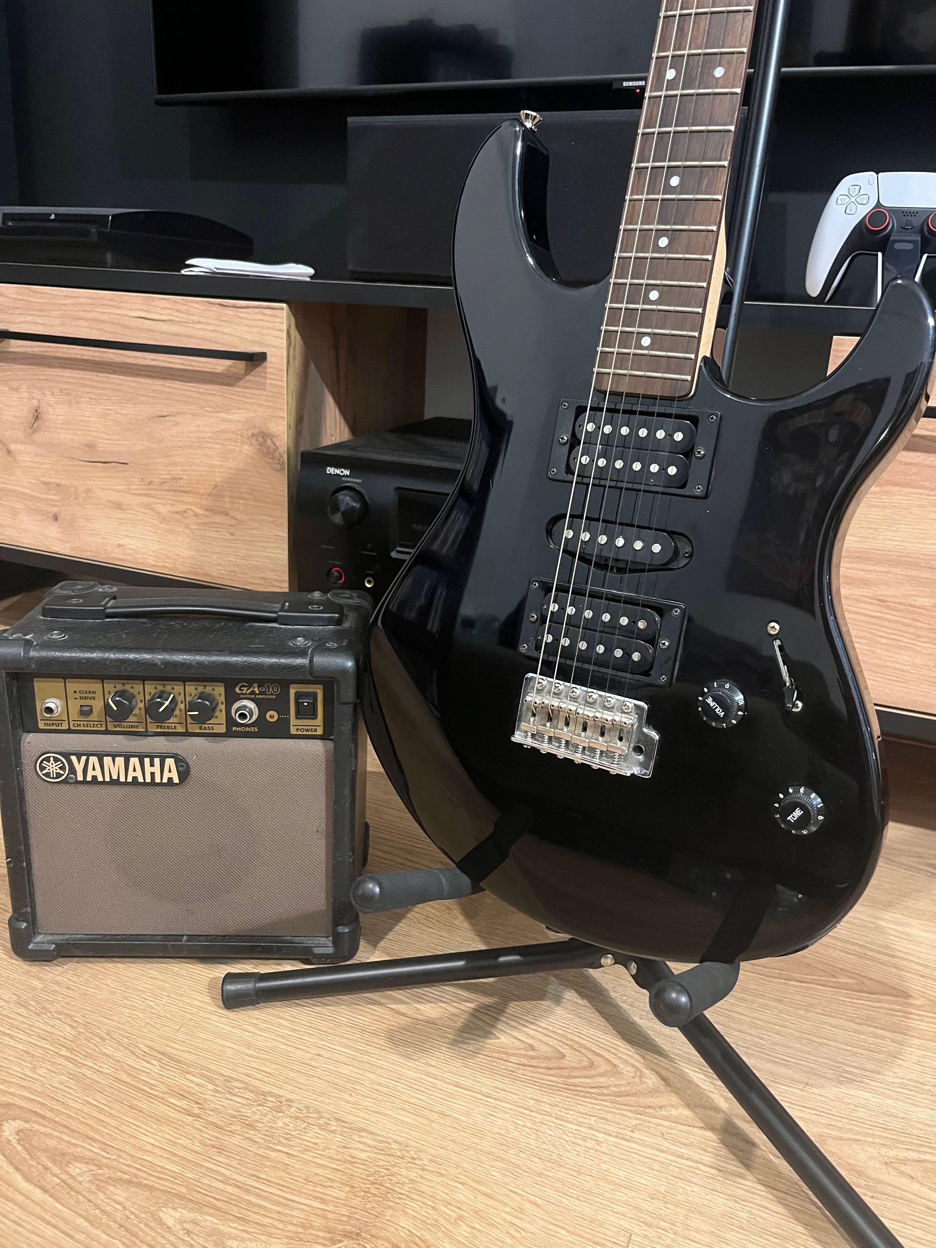 ZESTAW Gitara Elektryczna Yamaha ERG121 + Wzmacniacz Yamaha