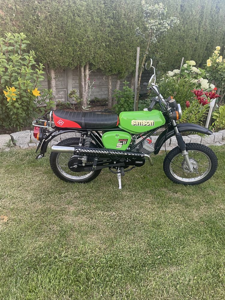 Sprzedam Simsona S51 Enduro 60 cm3 84r 4 biegi Simson 50 motorower