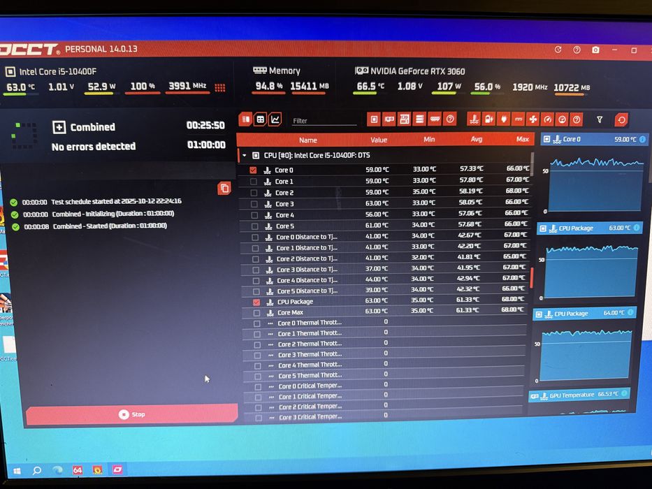 Ігровий ПК/компʼютер RTX 3060 (12 GB) i5-10400f ssd 16 ddr4