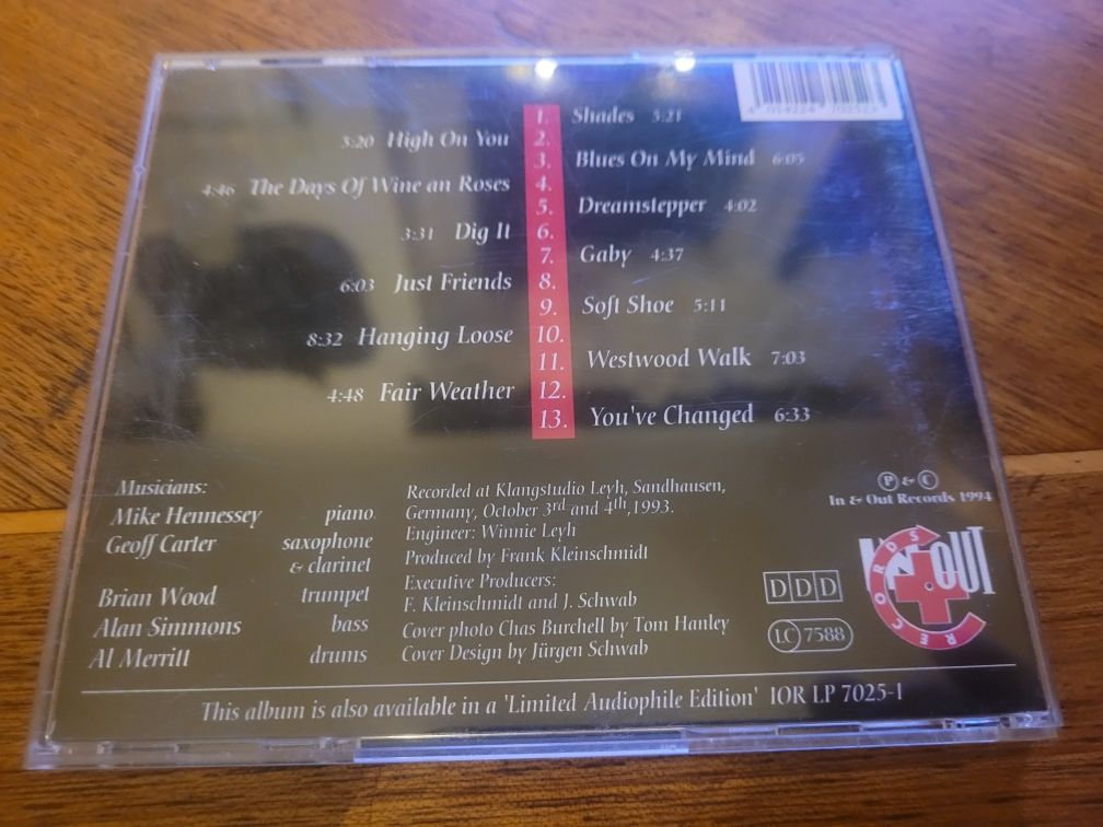 CD The Mike Hennessey Chastet  Shades of Chas Burchell 1994 In+out rec
