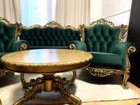 Komplet wypoczynkowy Ludwikowski kanapa sofa fotele antyk