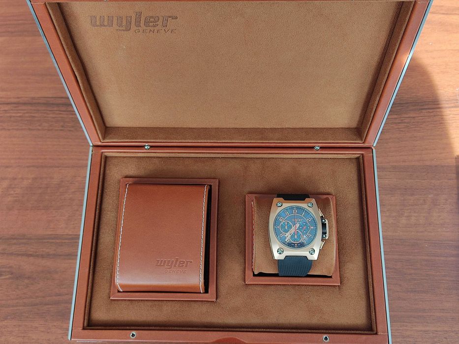 WYLER Geneve Code R gold 18K złoto 750 breitling panerai hublot omega