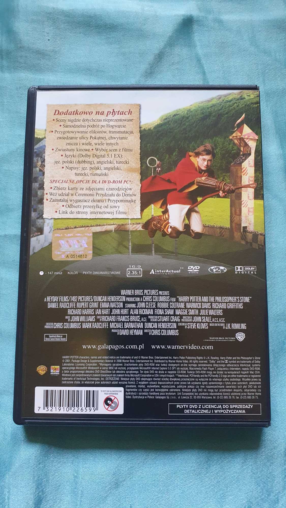 Harry Potter i Kamień Filozoficzny  DVD