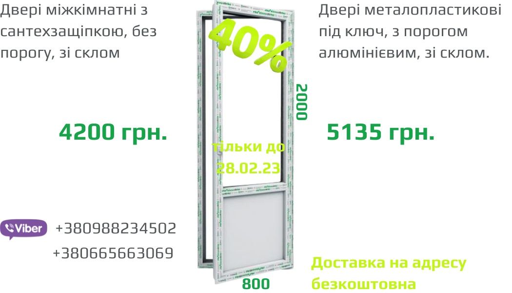 Металопластикові вікна та двері, установка вікон Дніпро