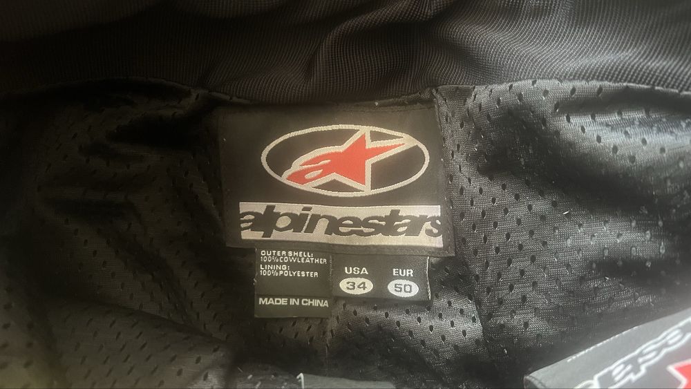 Шкіряні мотоштани Alpinestars(Теляча шкіра)