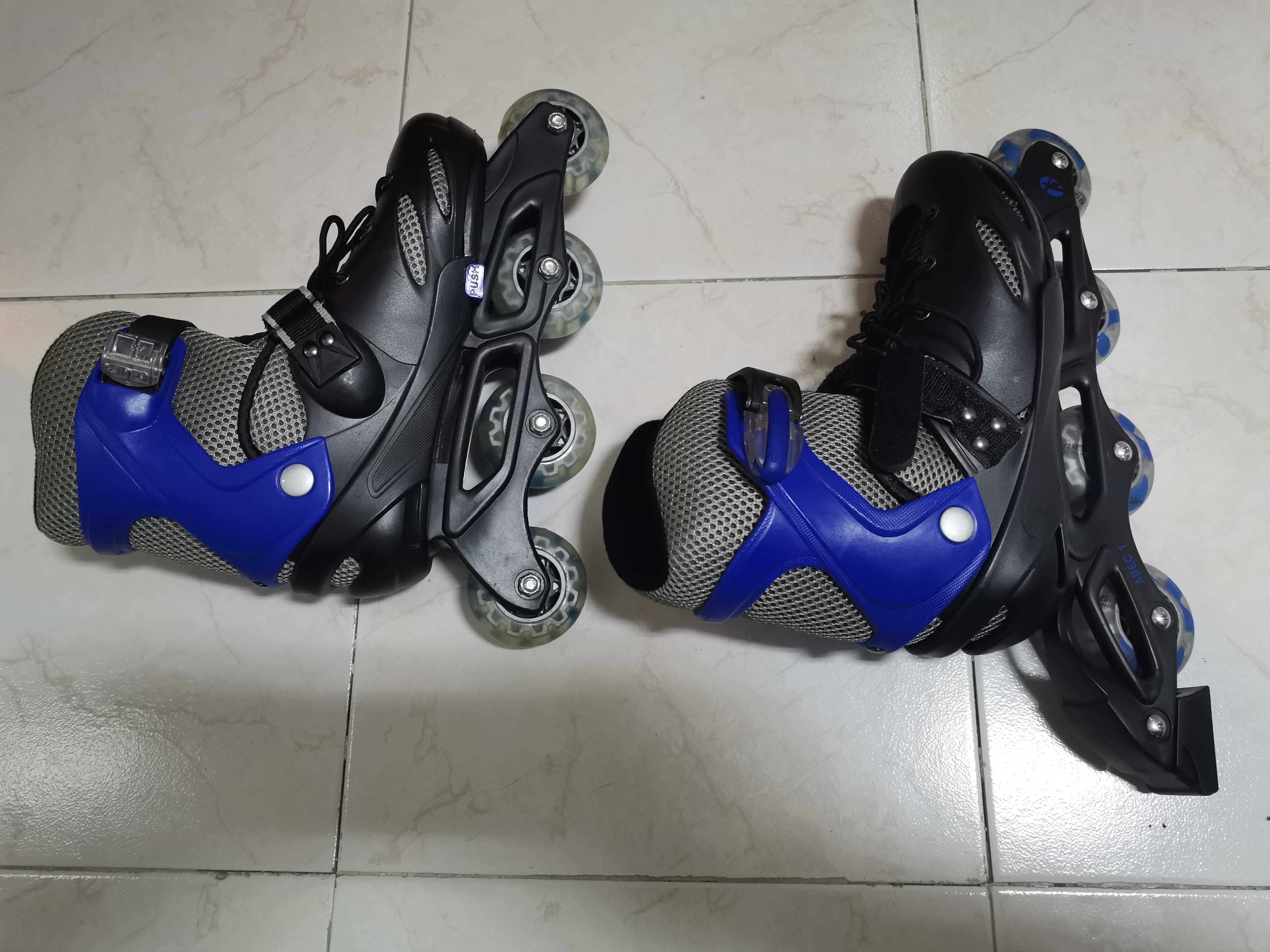 Conjunto de patins em linha