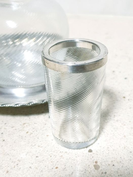 Rara, pequena antiga garrafa de mesa de cabeceira WMF para medicina