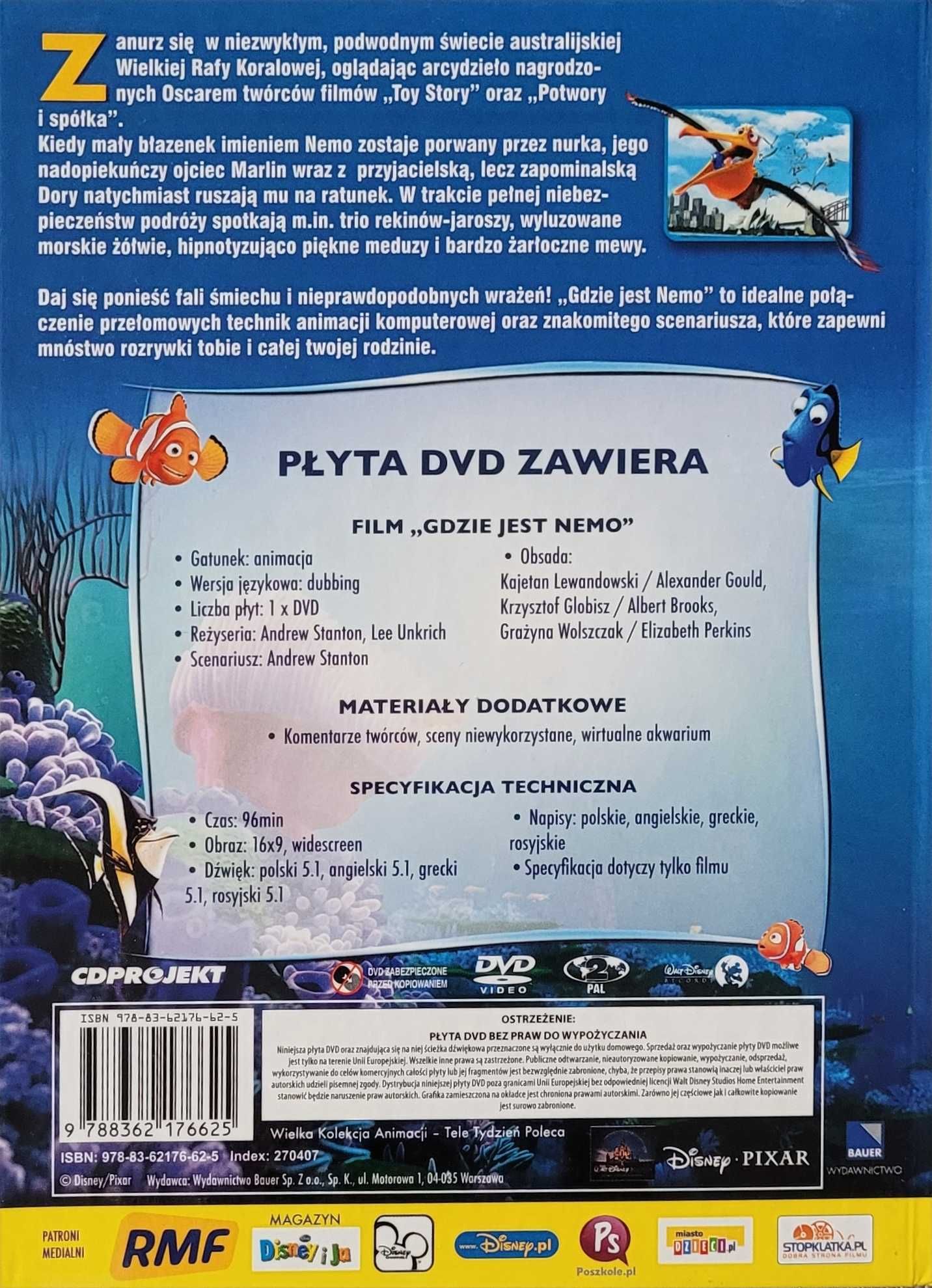 Gdzie jest Nemo /Disney-Pixar/ DVD