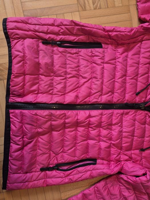 M 38 Superdry lekka kurtka 90% puch 10% pierze fuksja