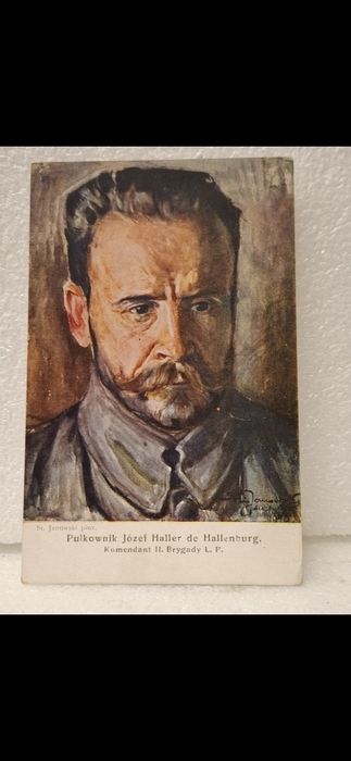 Pułkownik Józef Haller pocztówka llRp, St.Janowski