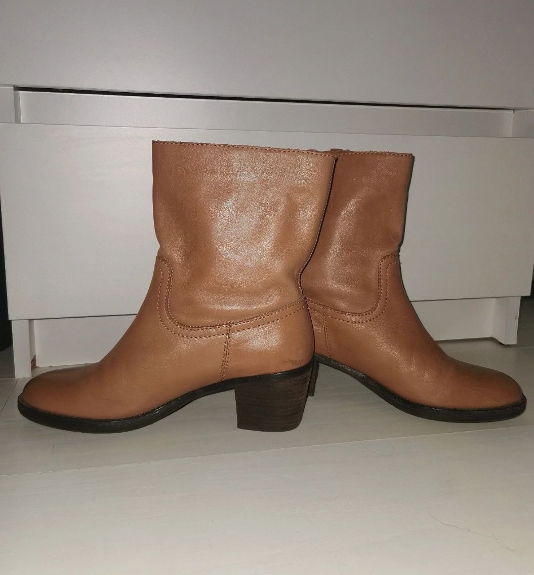 Lands End 38,5 nowe kozaki botki skóra naturalna