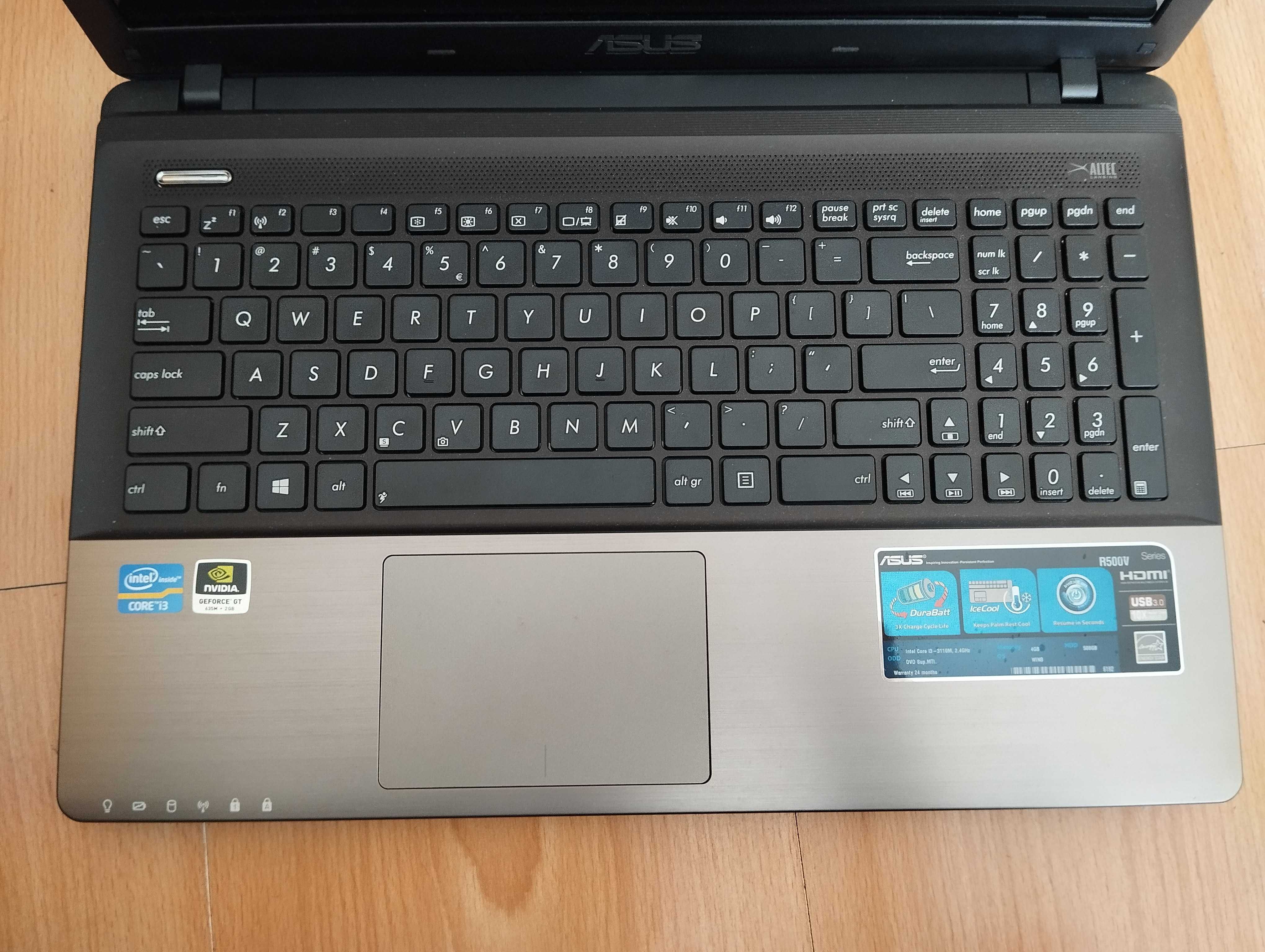 Laptop Asus R500V K55VJ 4gb 512 gb HDD 2 karty graficzne nowy 15,6 cal