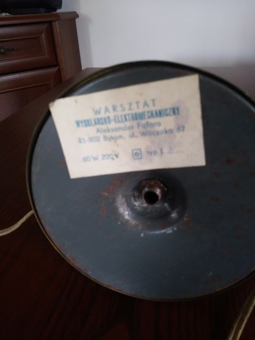 Stara lampka z prl ze strychu