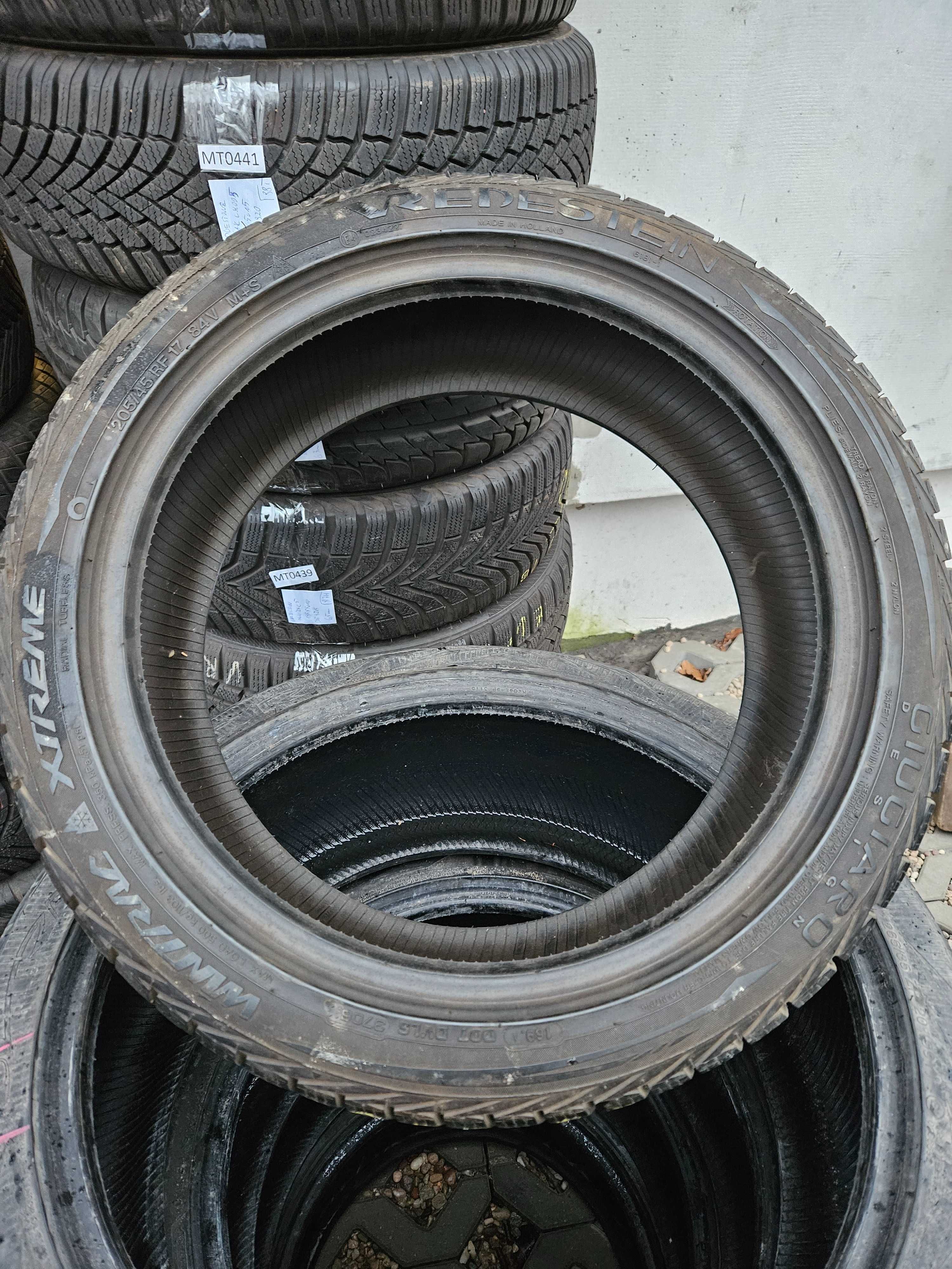 Vredestein 205/45 r17 Wintrac XTreme /// 6,3mm!!! wysyłka RF RunFlat