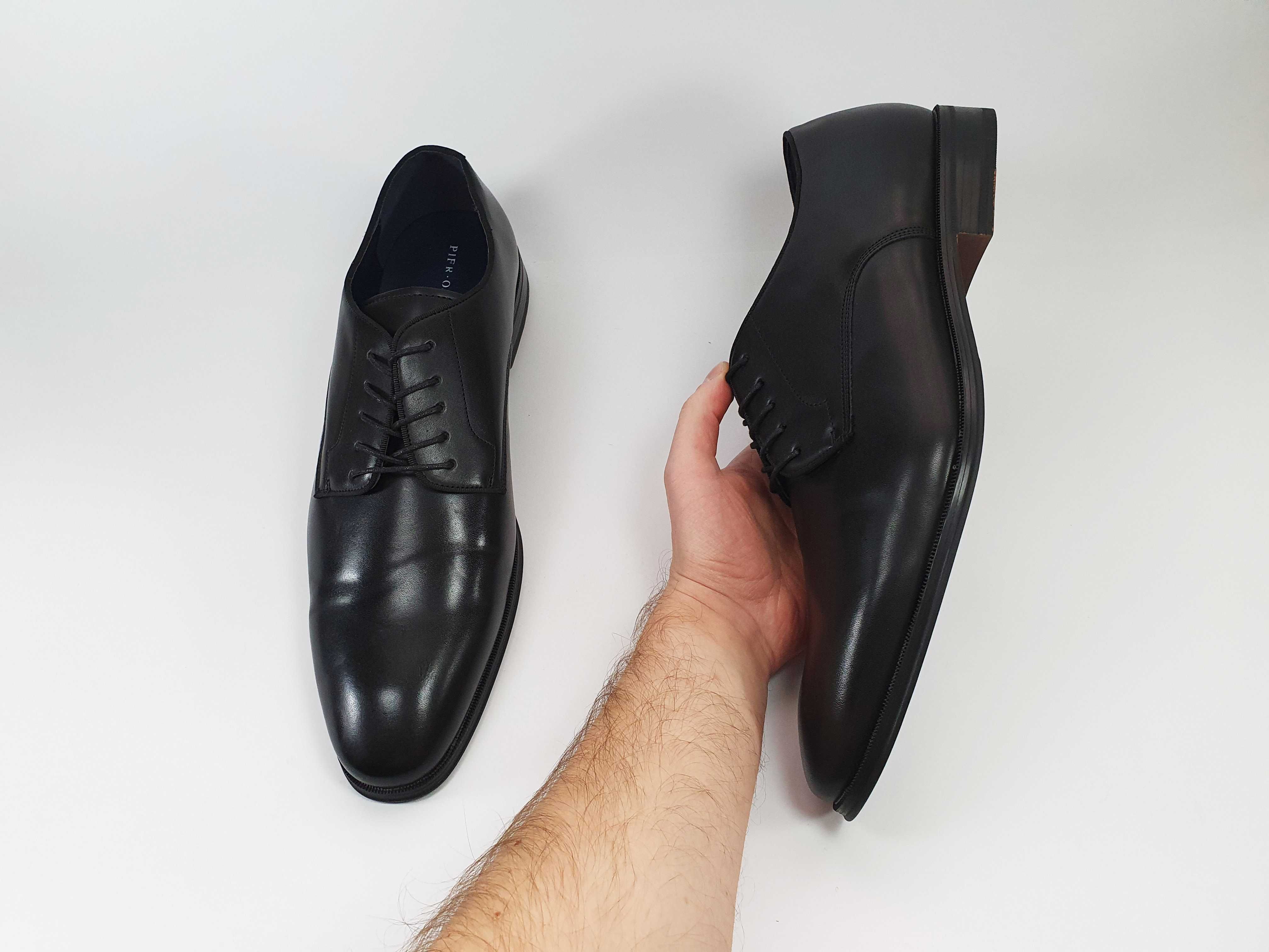 Чорні чоловічі туфлі PIER ONE великий розмір 48 49