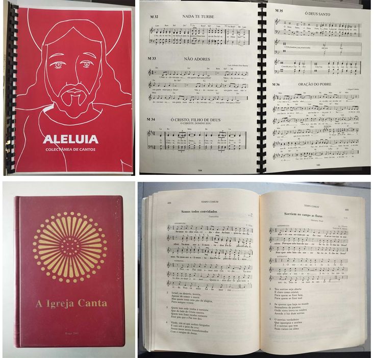 Livros de Cânticos Católicos Cristãos