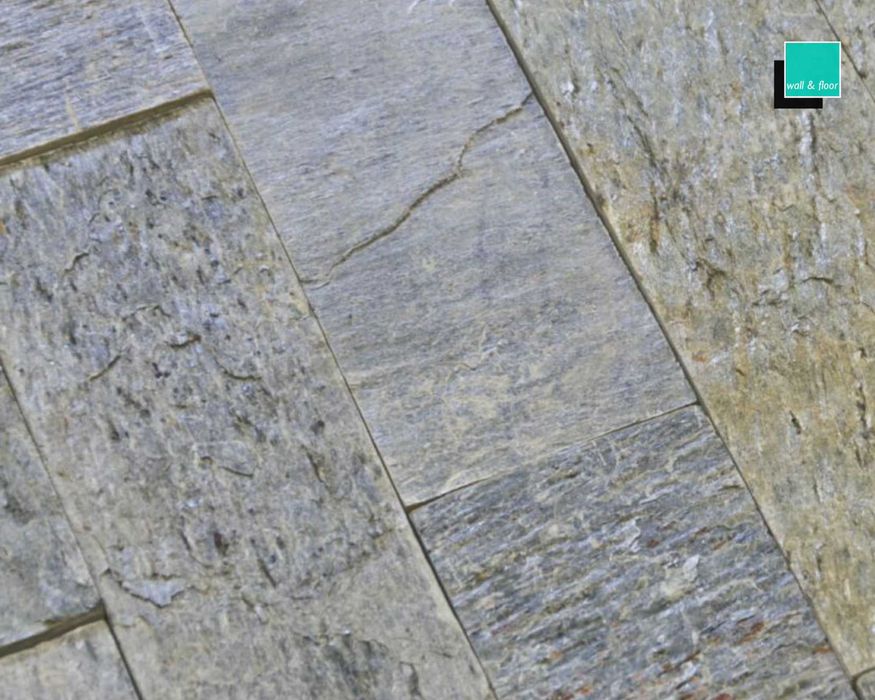 Kamień kwarcytowy Silver Shine Dekoracja Elewacja Dom Taras