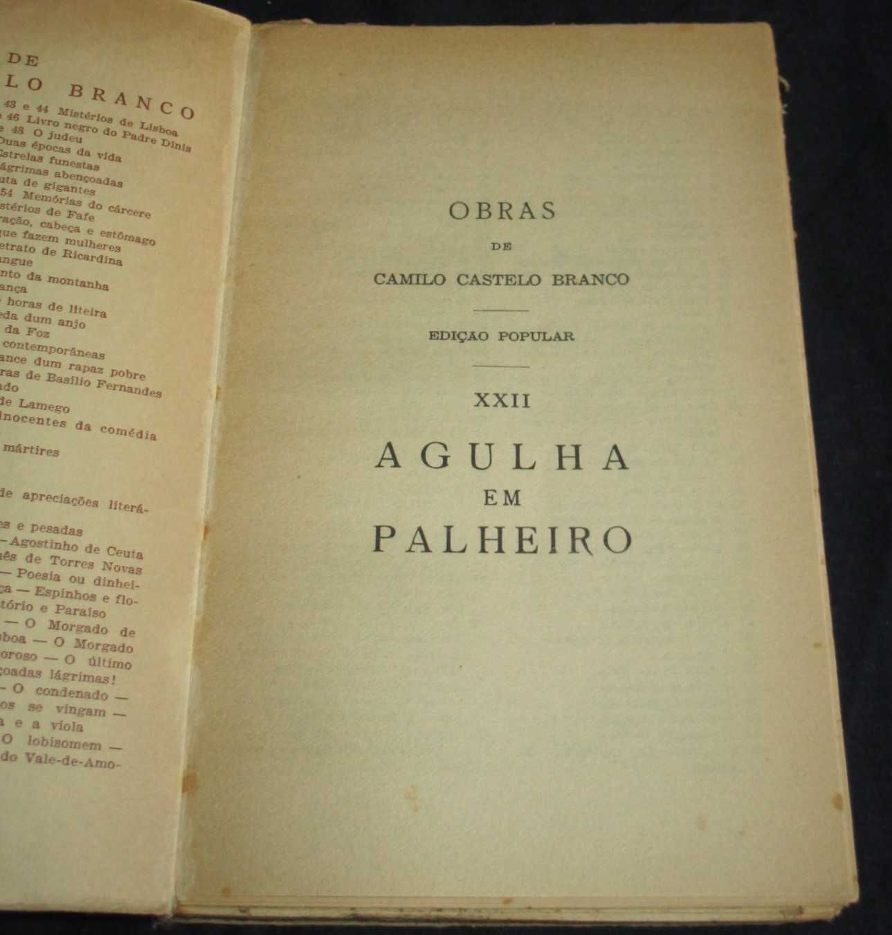 Livro Agulha em palheiro Camilo Castelo Branco