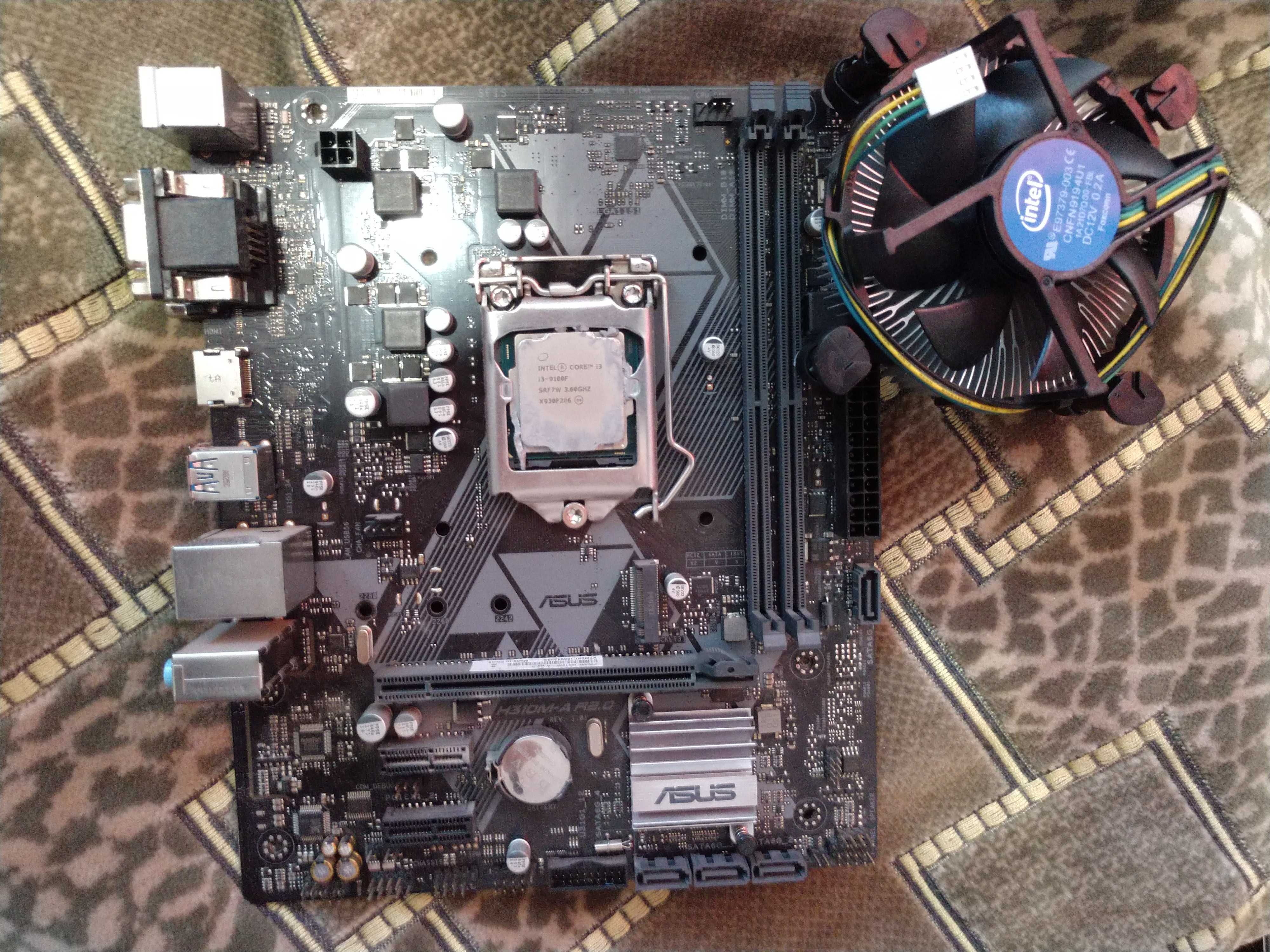 Комплект ASUS PRIME H310M-A R2.0  s1151v2  и Intel Core i3-9100f