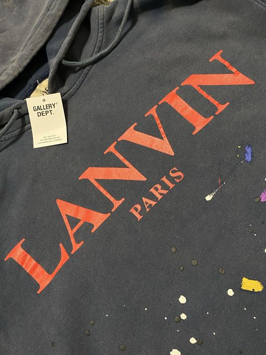 Худі чоловіче LANVIN x GALLERY DEPT оригінал з фарбою MADE IN USA
