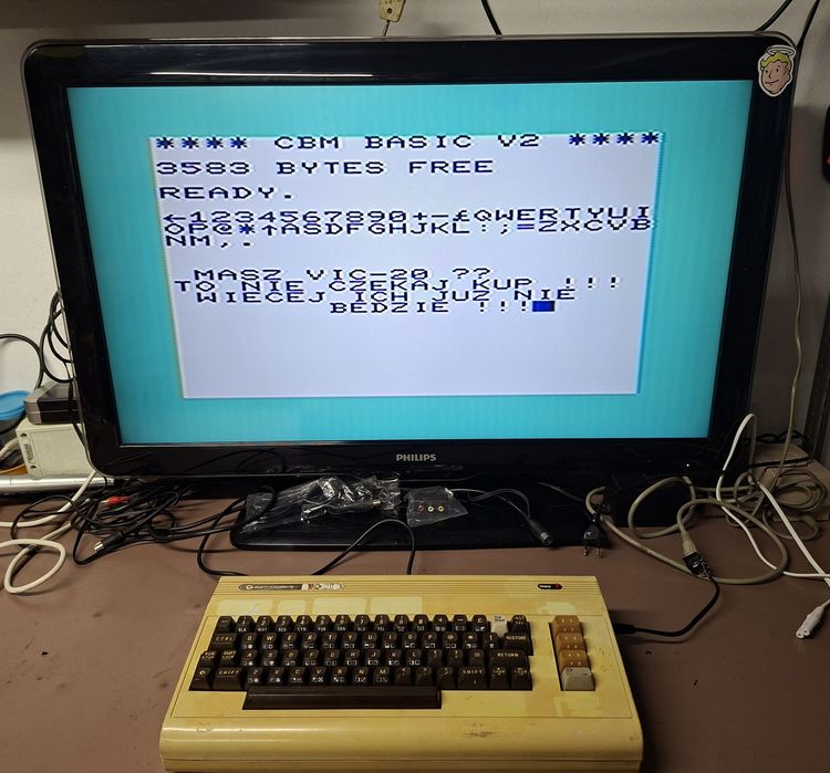 Commodore VIC-20 VC20 VC-20 zasilacz  nie C64 Amiga Atari