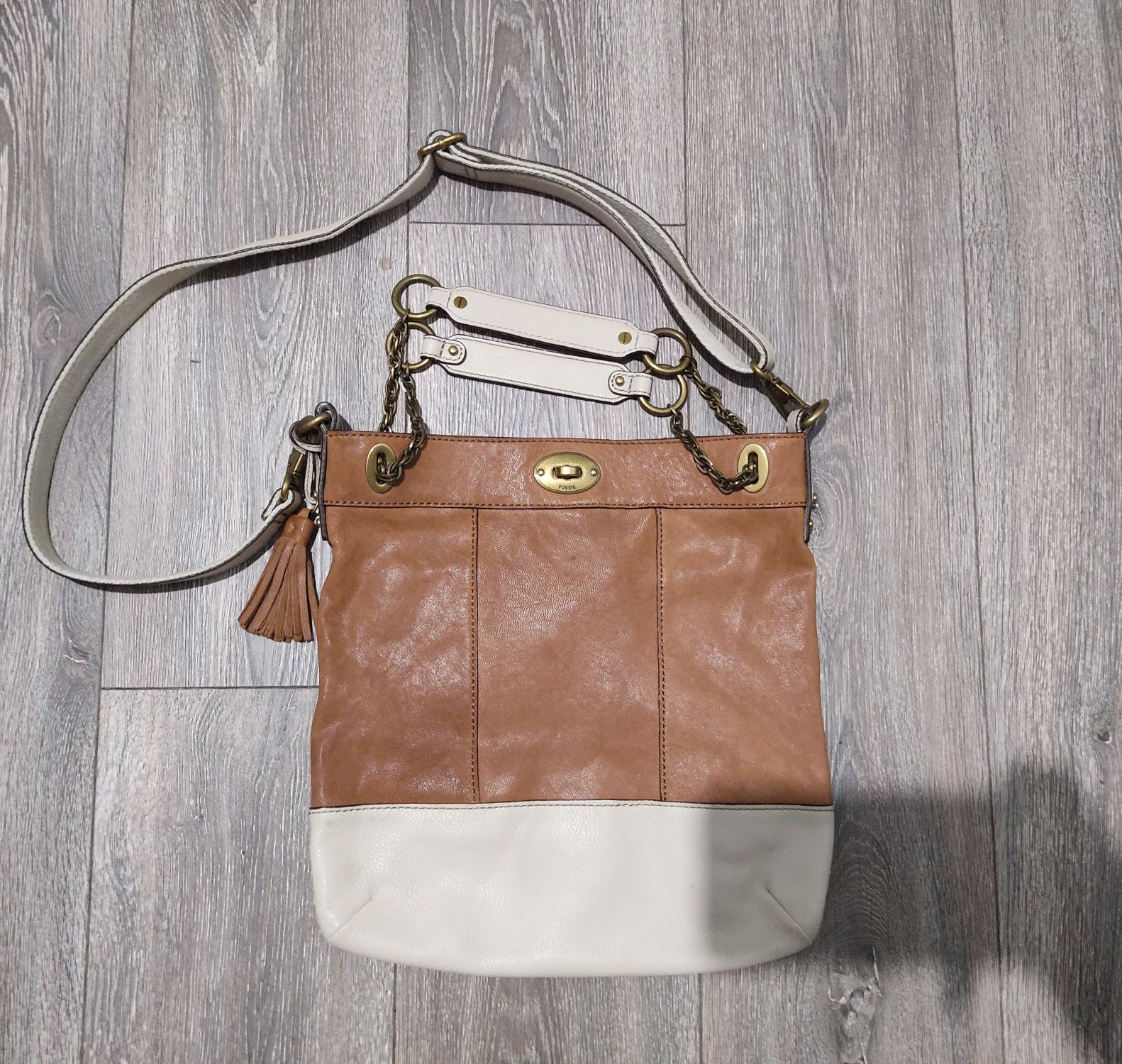 Кожаная сумка Fossil
