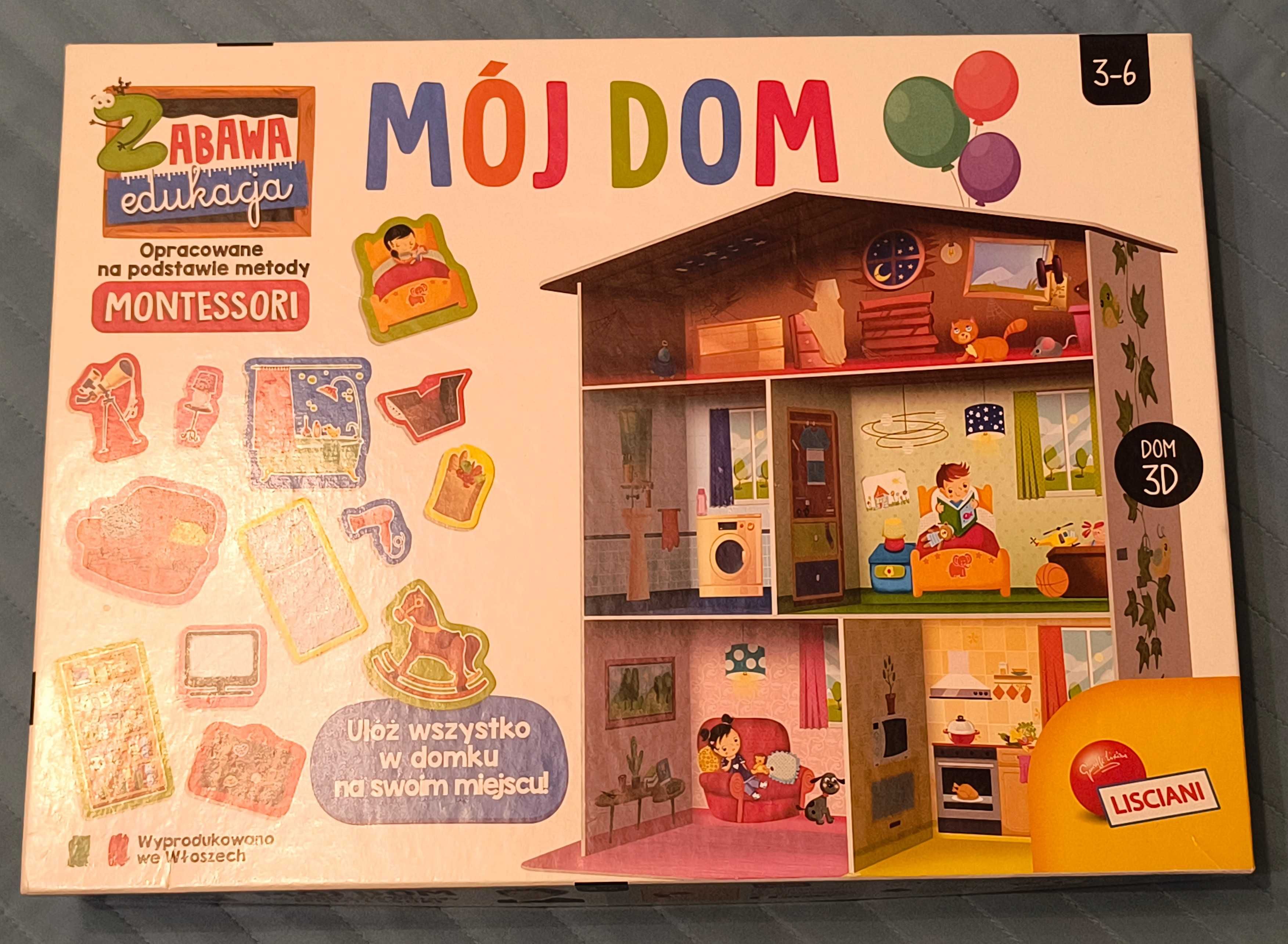 Gra edukacyjna montessori Mój Dom Lisciani