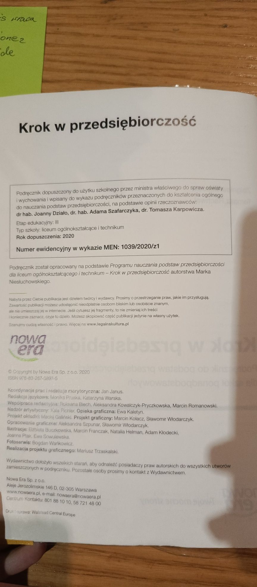 Podręcznik do podstawy przedsiębiorczości