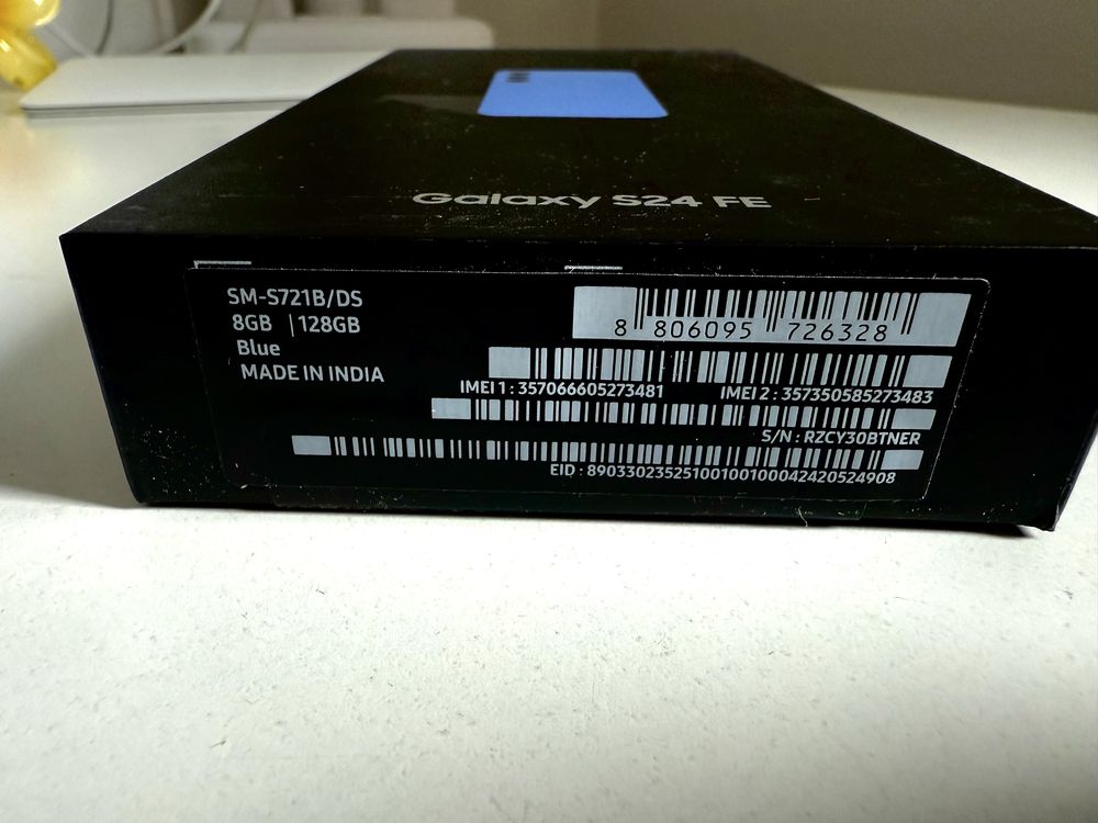 Samsung Galaxy S24 FE 128gb Blue Nowy Zaplombowany Gwarancja