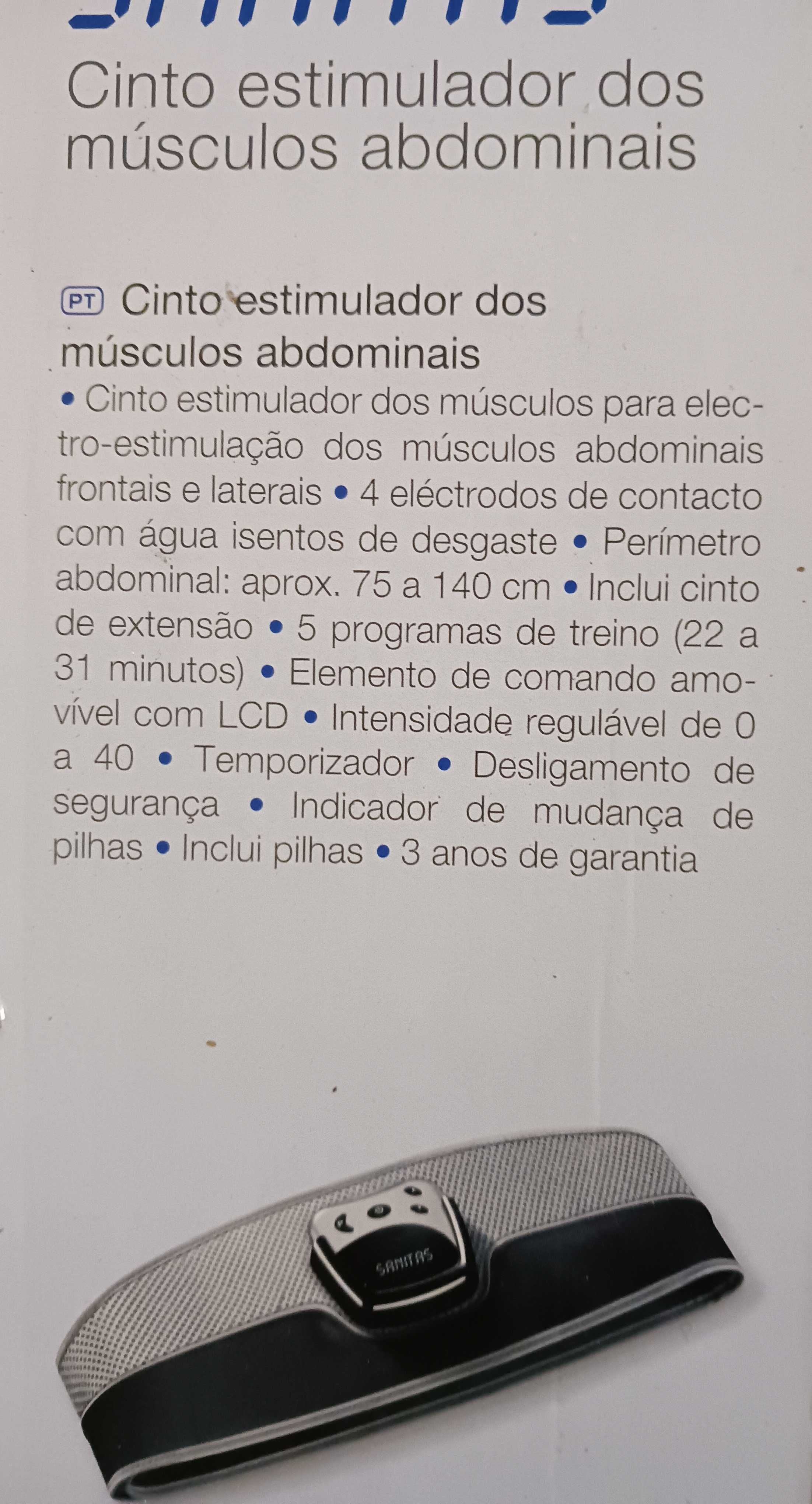 Cinto estimulador dos músculos abdominais