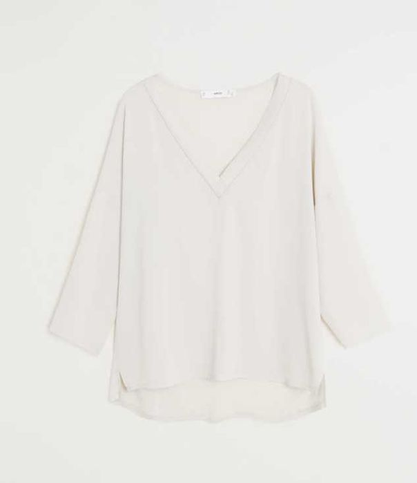 Mango koszula oversize ecru S 36 stan idealny