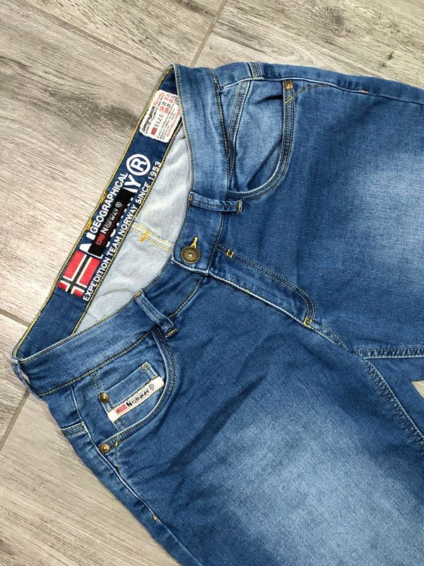 Geographical Norway Spodenki Jeansowe Męskie