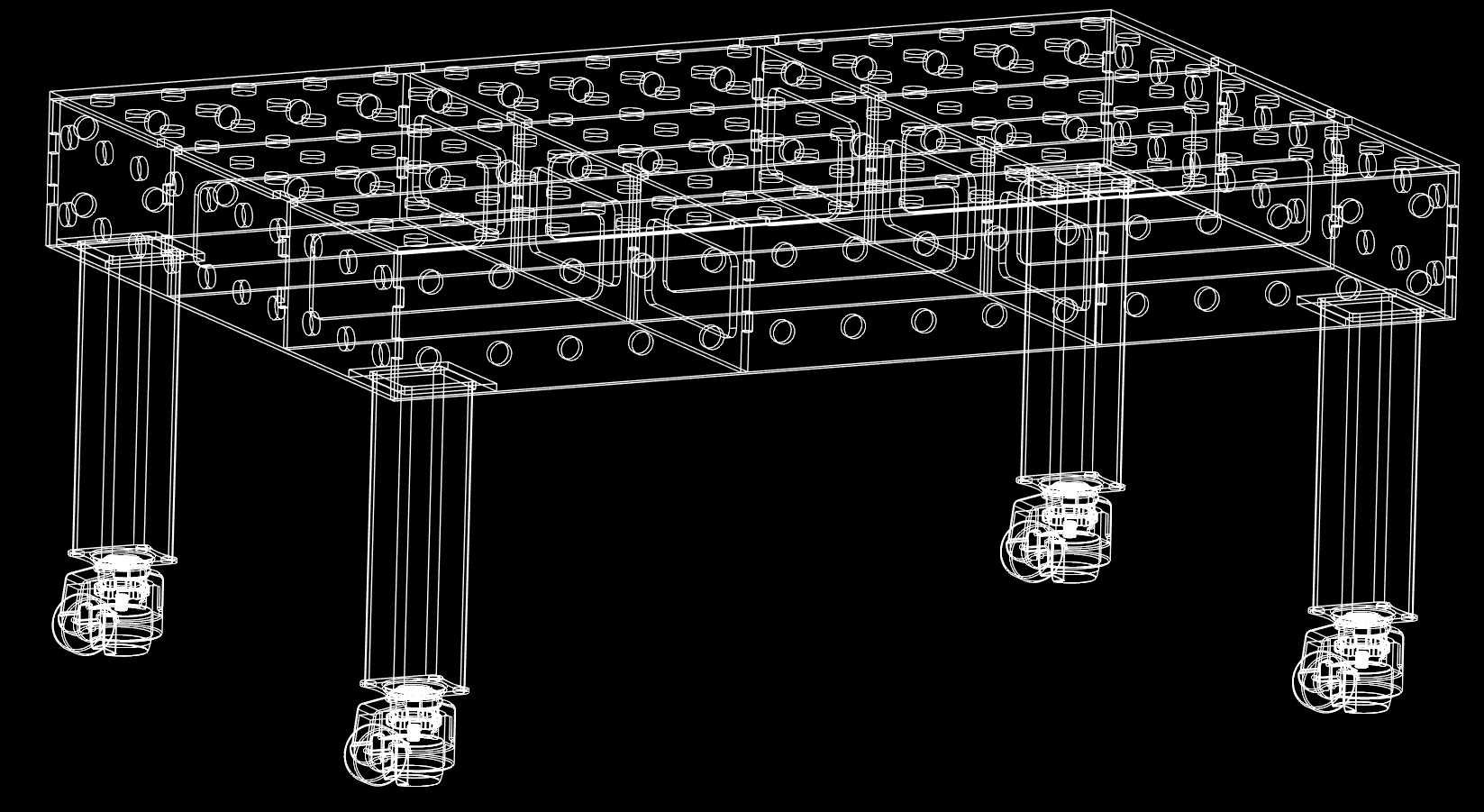 Stół spawalniczy. DXF, pliki na laser.