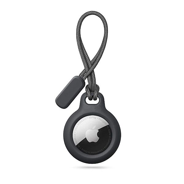 Etui Tech-Protect Rough Chain na Apple AirTag z zawieszką - czarne