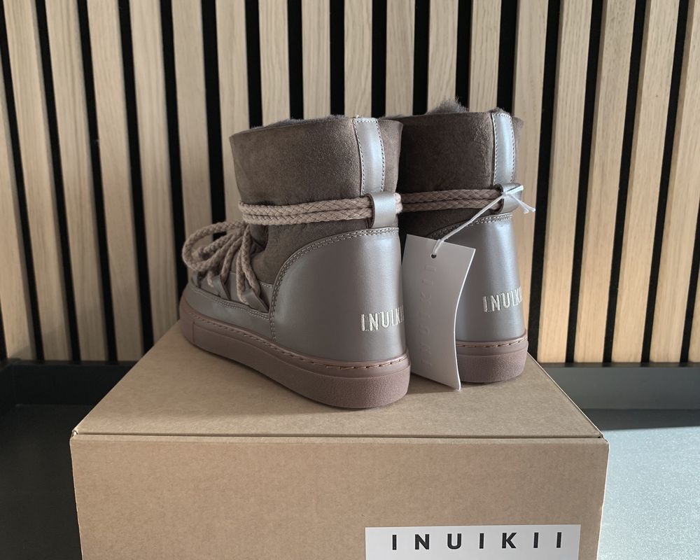 Buty zimowe inuikii taupe 36/37/38/39/40/41 plaskie/koturny emu