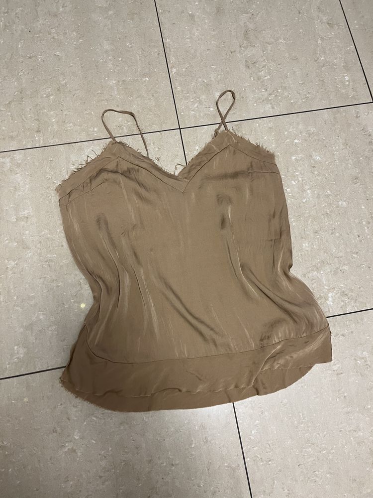 Top By Malene Birger r L silk jedwab