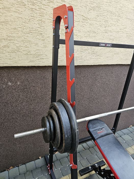 Solidna siłownia, obciążenie 130kg, akcesoria