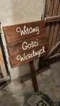 Tablica boho Witamy Gości Weselnych