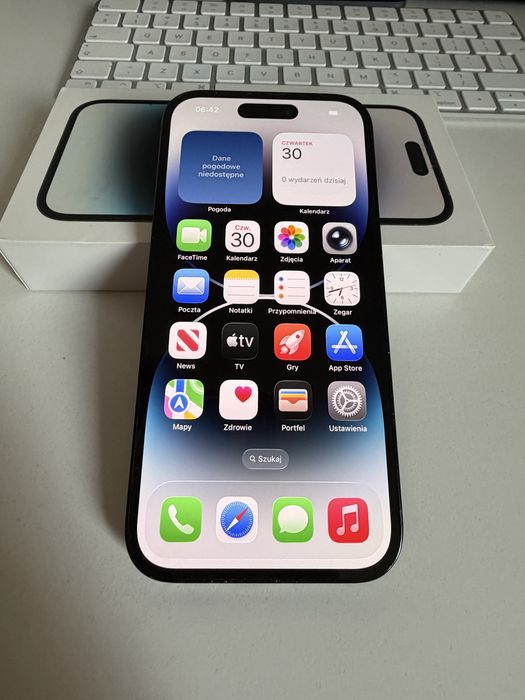 iPhone 14 Pro 256gb Black Idealny Bateria 100%