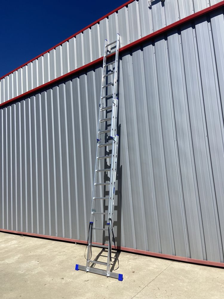 Escada 3x9 (5,25m esticada) NOVO com certeficados CE