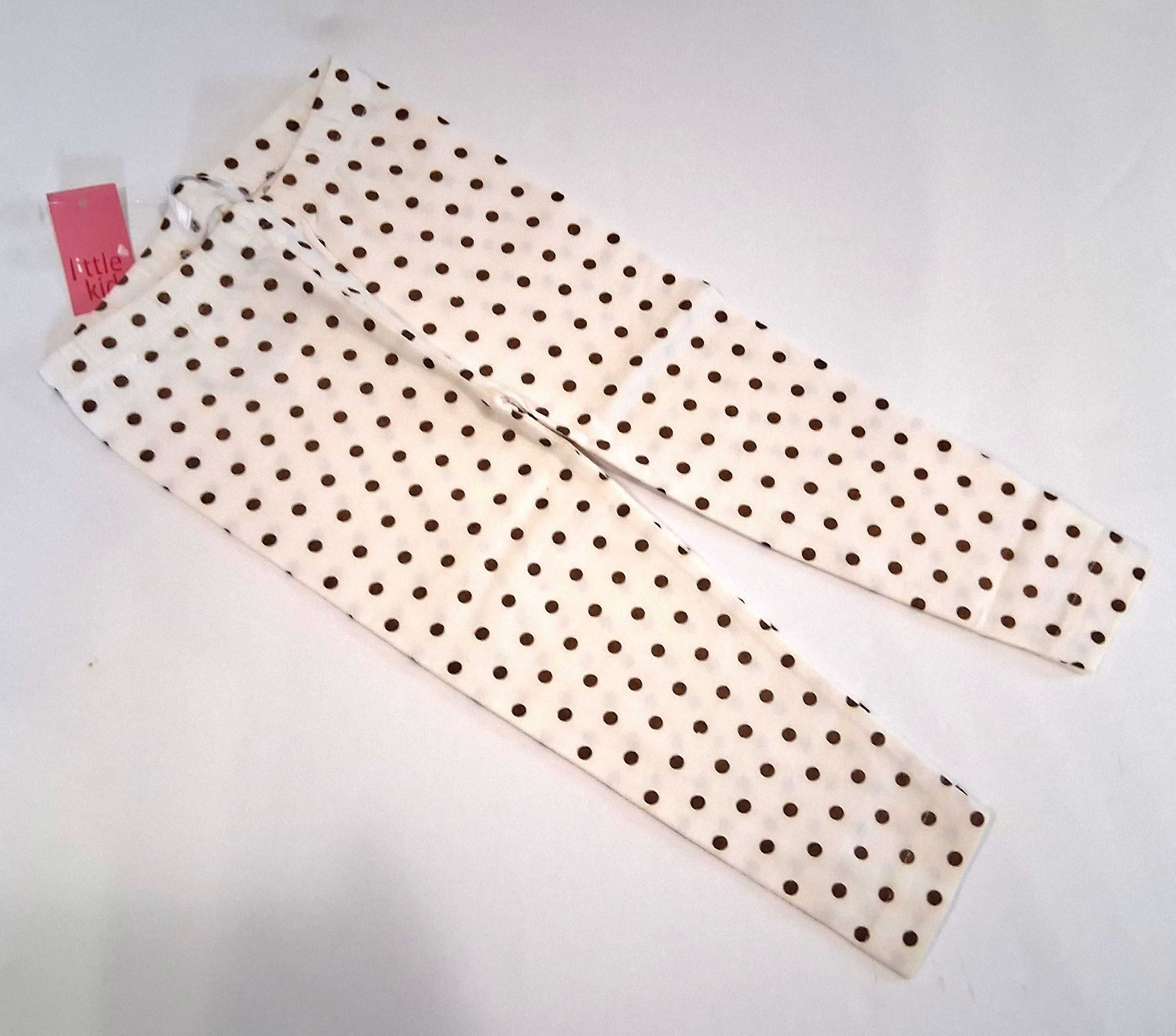Legginsy getry dla dziewczynki księżniczki grochy roz 92 Little kids