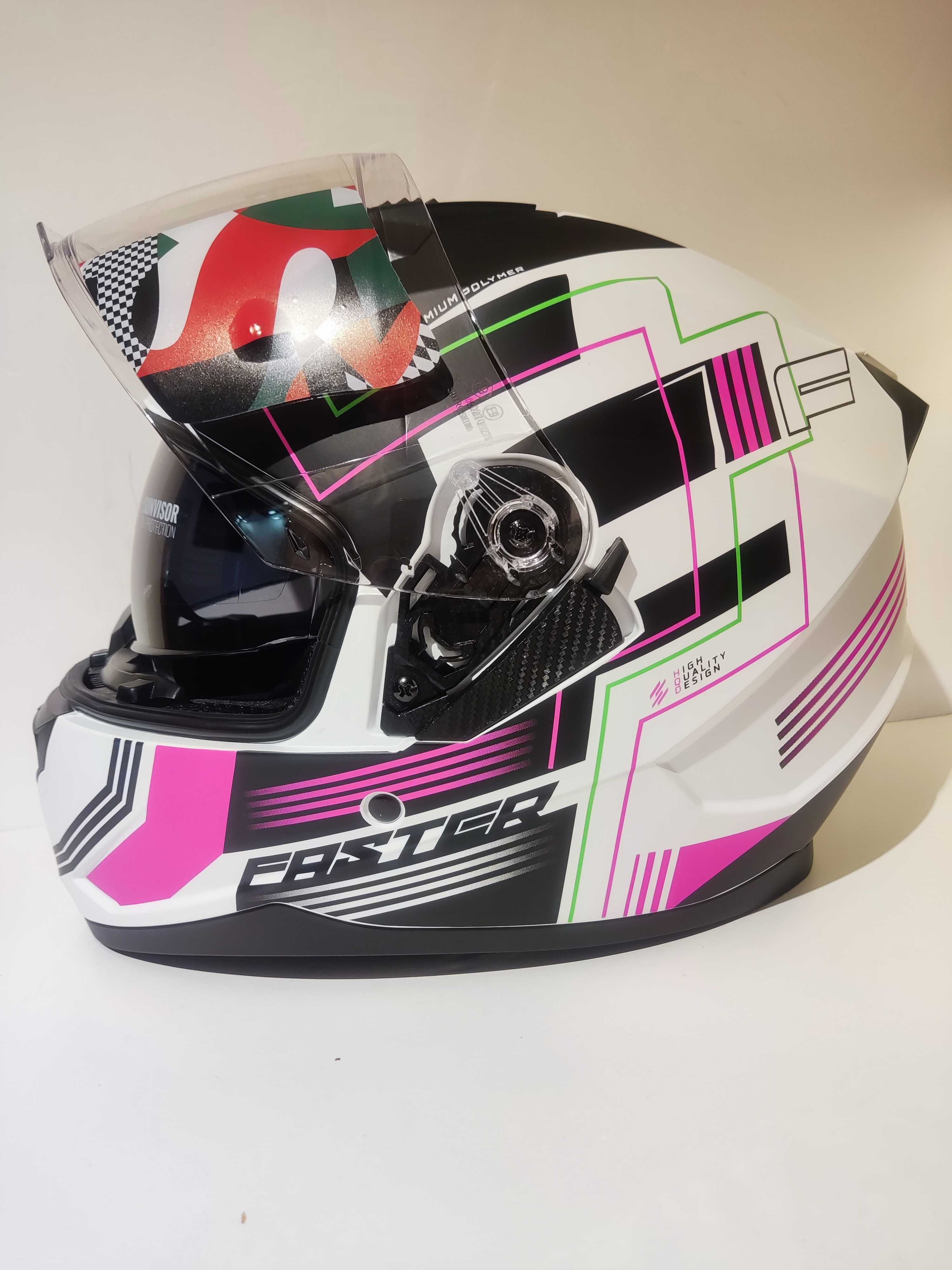 Capacete Shiro integral dupla-viseira senhora mota scooter novo