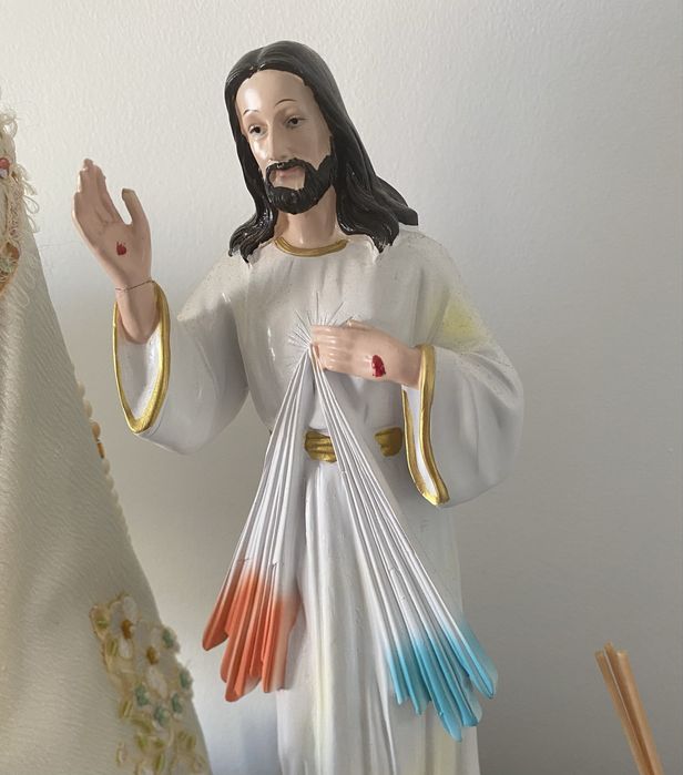 Inagem de Jesus Cristo em resina 30cm - decoração - Natal